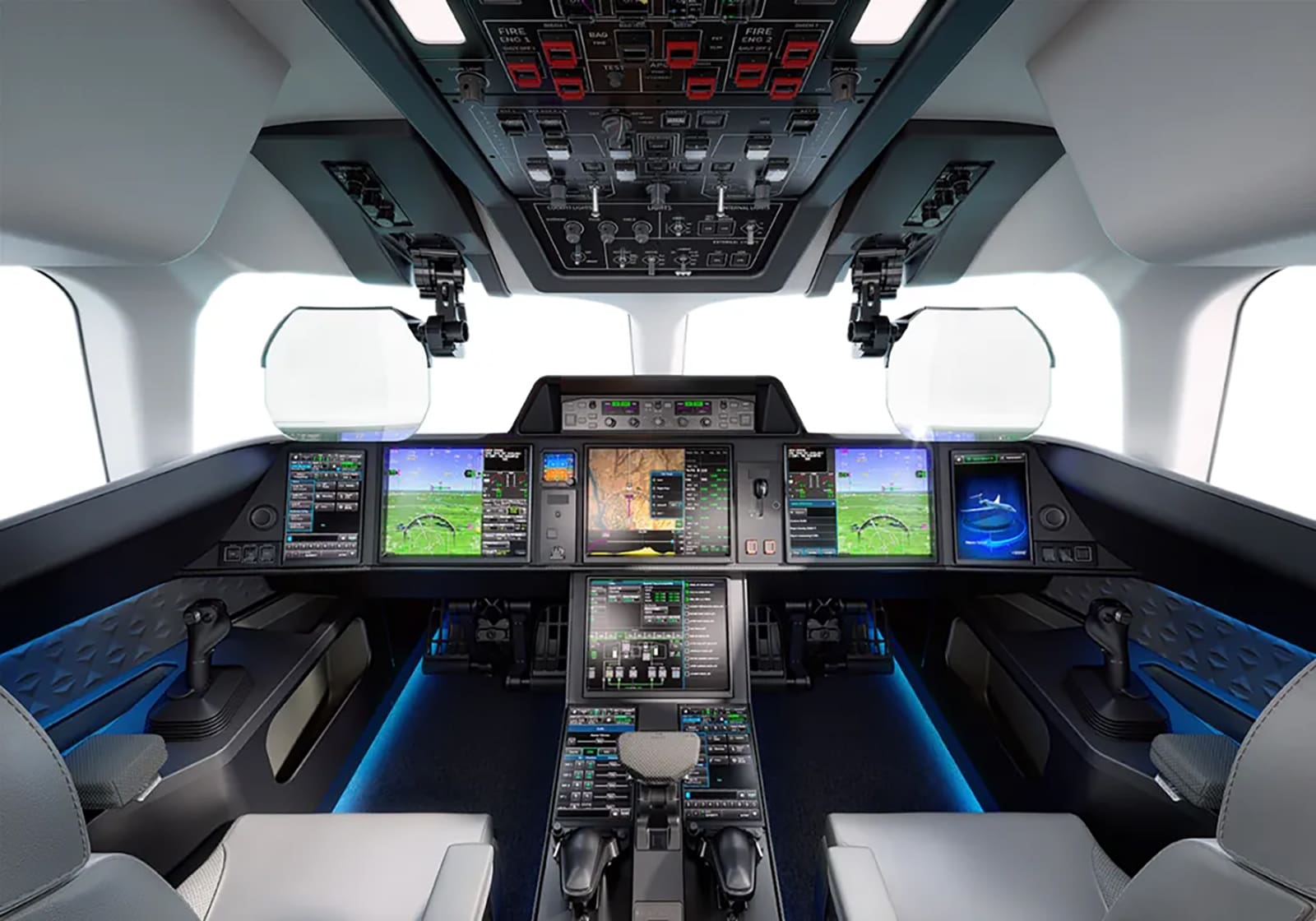 Dassault Falcon 10x Cockpit