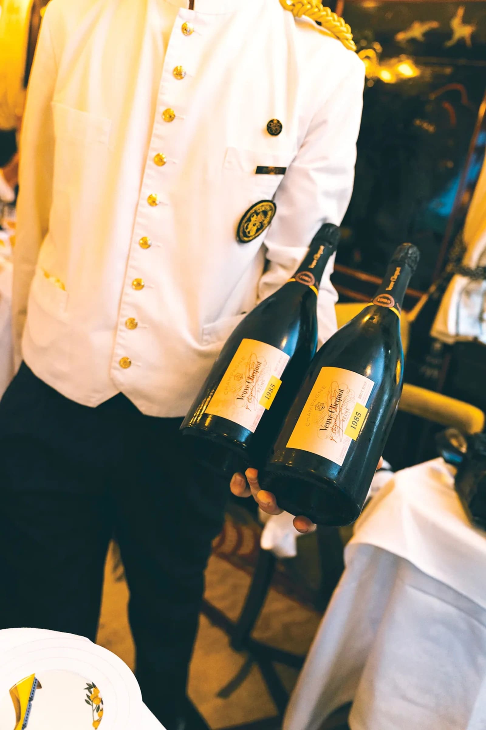 Two Bottles of The Veuve Clicquot