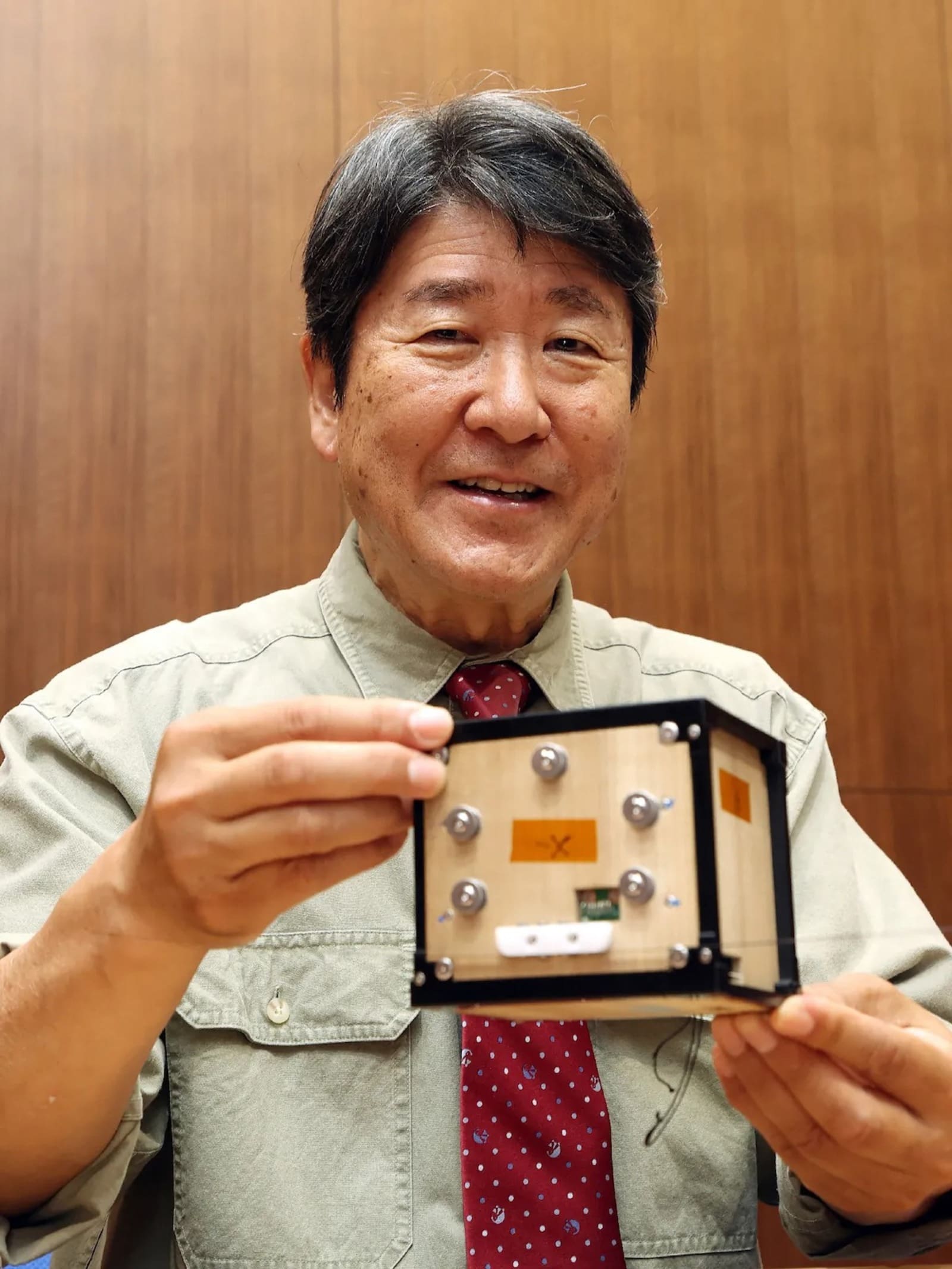 Worlds First Wooden Satellite