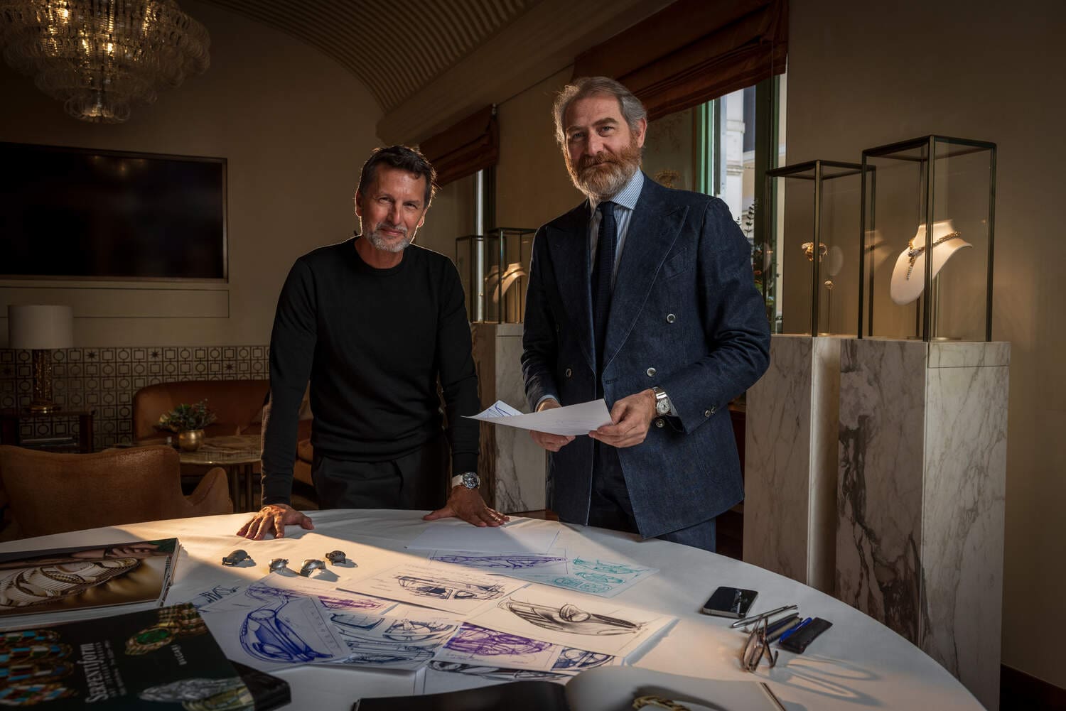 Max Büsser of MB&F and Fabrizio Buonamassa Stigliani of Bulgari