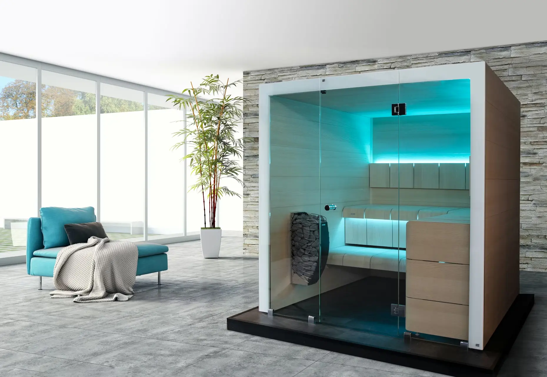 View of The Rise of the Architectural Sauna: Harvia, KLAFS, and More