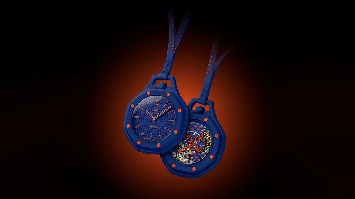 The Orenji Hachi colorway of Royal Pop Audemars Piguet x Swatch Collaboration