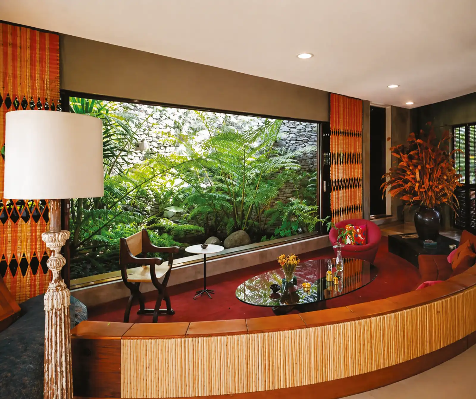 The New Manila house's living room. Courtesy of Ed Calma
