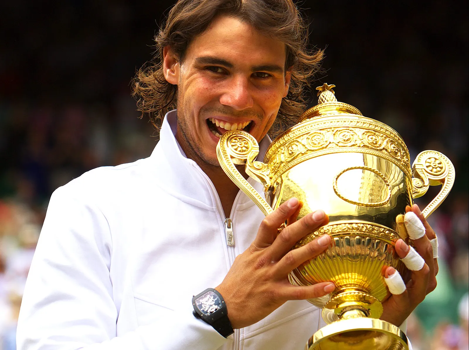 Rafael Nadal wearing a Richard Mille RM 027 Tourbillon Rafael Nadal.