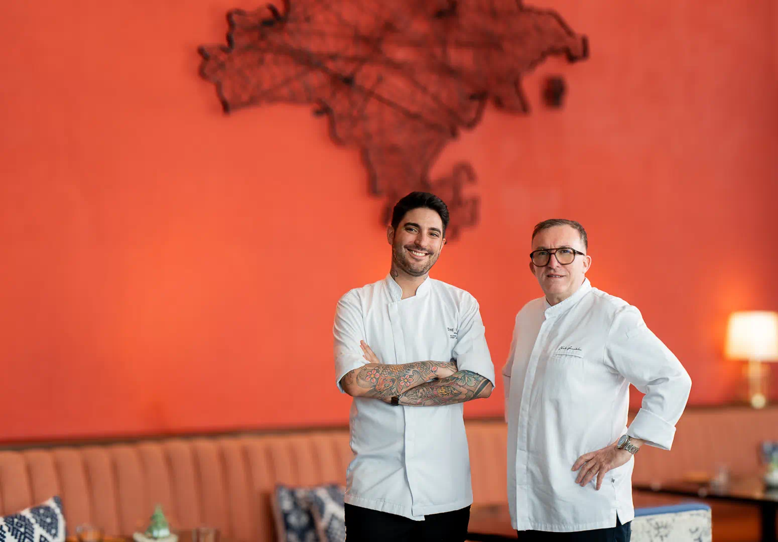 Chefs Alvaro Romero Abreu Raya and Chele Gonzalez. Cantabria