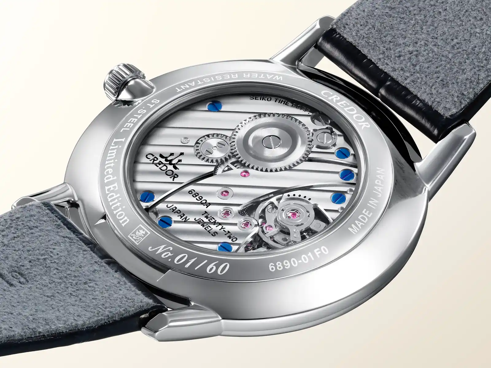 The caseback. Credor