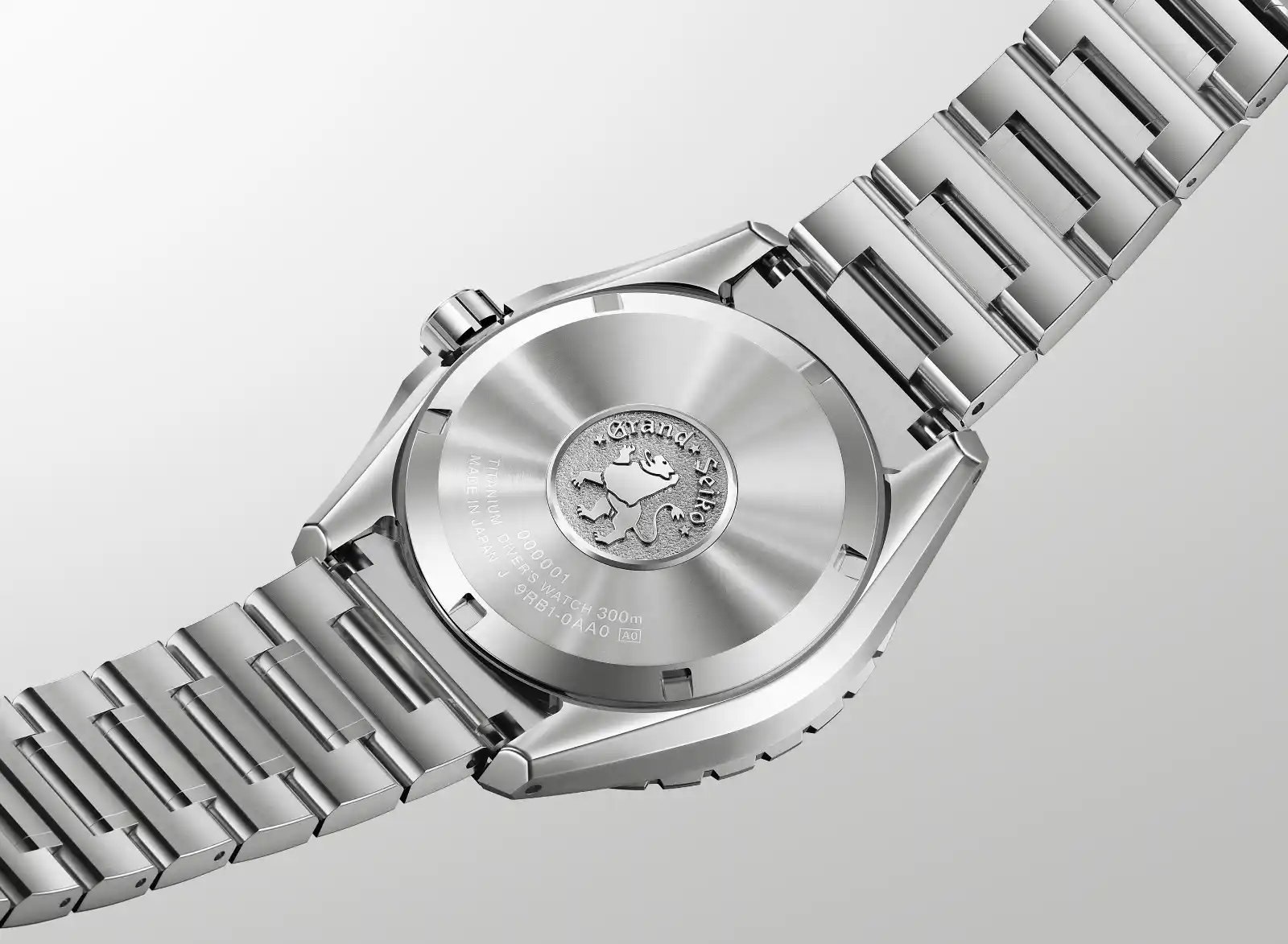 The caseback. Grand Seiko