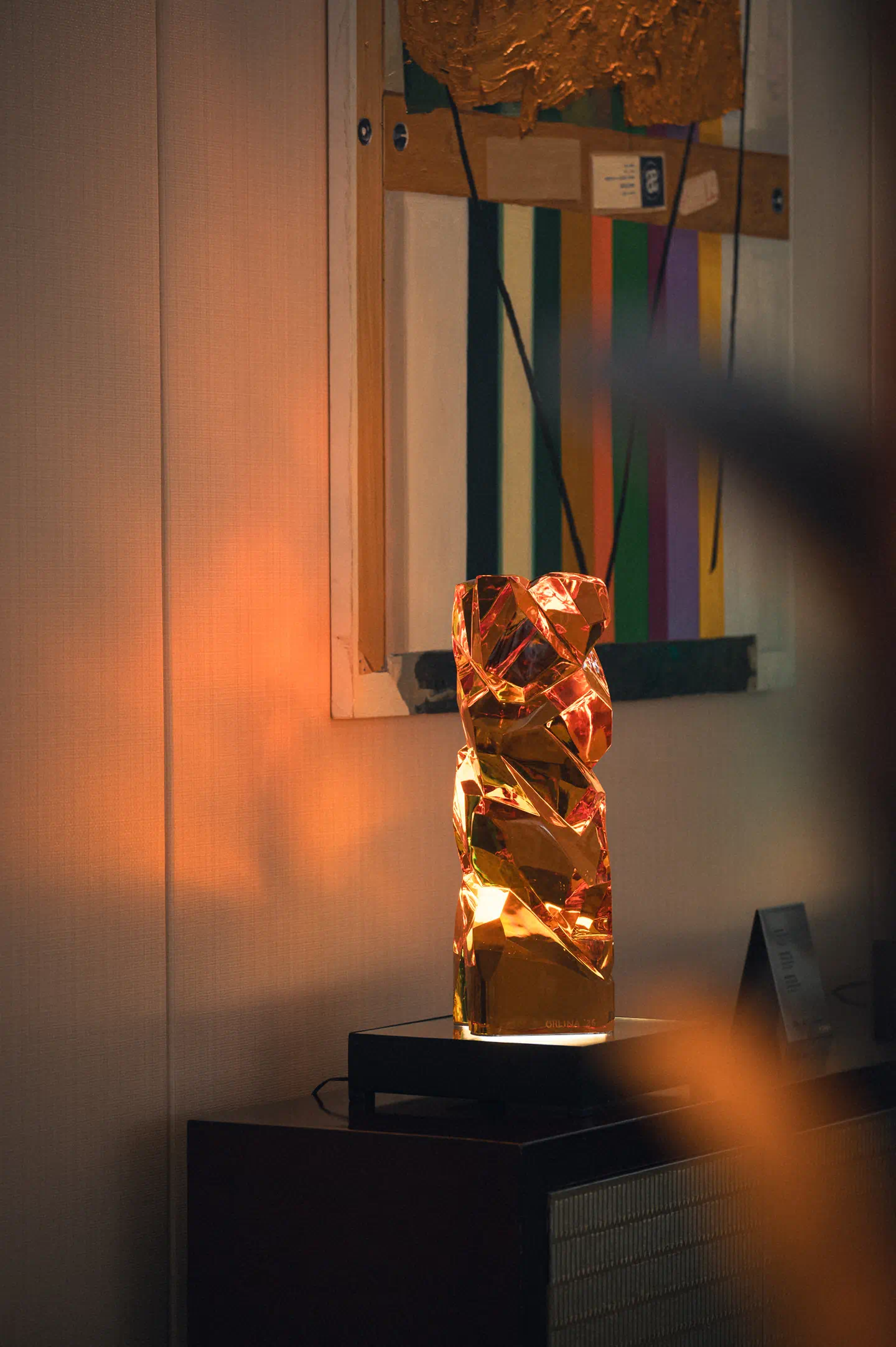 One of the Ramon Orlina pieces in the lobby. The peninsula manila art in residence