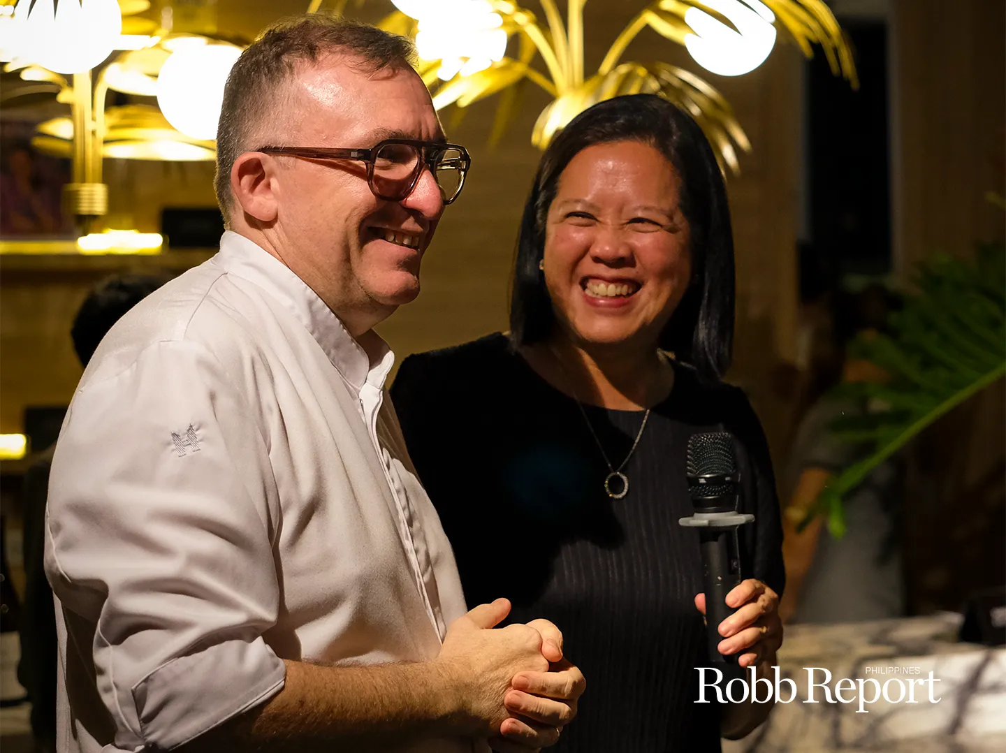 Chef Chele Gonzalez and Robb Report Philippines' Chief of Editorial Content, Yvette Fernandez. Ed Simon